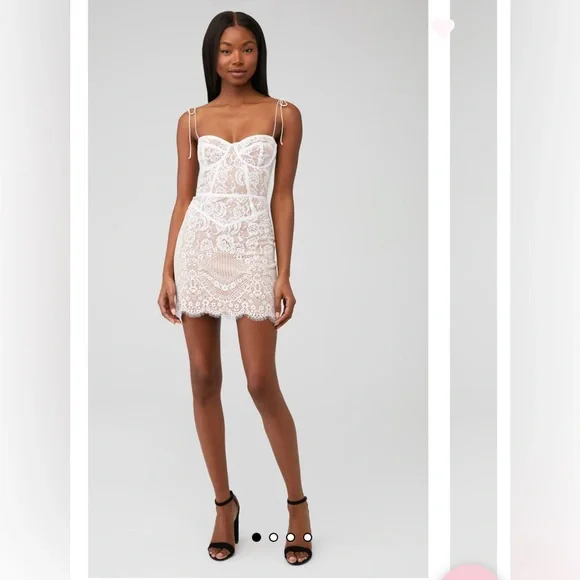 For Love And Lemons | Dresses | For Love Lemons Tati Lace Mini Dress Sz L |  Poshmark